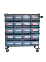 Guanyu Wire shelving handcart for bins