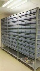 racking system for shelf bin unit