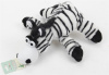 Zebra Animinal Shape Dog Plush Play Toy