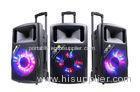 Wireless Disco Light Rechargeable Trolley Speaker For Party / Bluetooth Dj Speakers