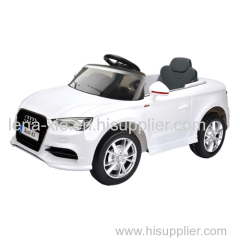 2.4G 12V rc audi A3 ride on car for kids