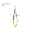 Micro Needle Holder with TC14mm and 18mm Straight and Curved Head Neurosurgery Instrument