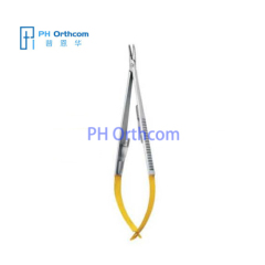 Micro Needle Holder with TC 14mm and 18mm Straight and Curved Types Neurosurgery Instrument
