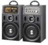 Lightweight Portable Active PA Speaker With Tweeter Light / Portable Stereo System