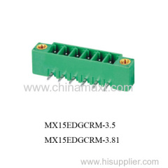 Plug-in 3.5/3.81mm pitch 300V/8A male&female terminal block connectors replacement of PHOENIX and WAGO