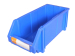 plastic stacking bins used for storage