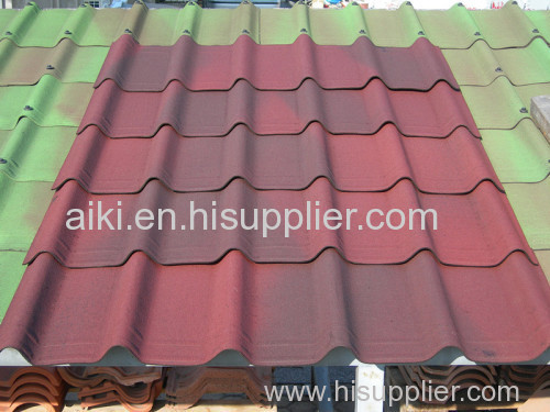 Corrugated sheeting roof tile