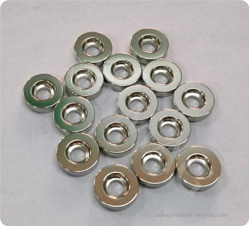 Neodymium disc magnets with countersunk