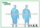 Gender Free Disposable Lab Coats with Zip Closure and Shirt Collar
