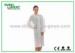 Zip Closure Disposable Medical Student Lab Coat / Visitor Coat In Laboratory