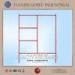 Red painted lightweight scaffolding system 1200*1700mm silver Q195 materials