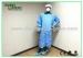 Waterproof Blue Medical Disposable Isolation Gown Breathable 50gsm