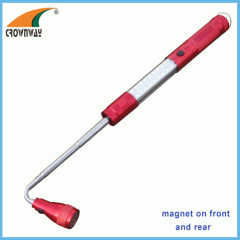 SMD portable telescopic flashlights red SMD flashing stretchabl AAA battery magnet working light flexible gooseneck lamp