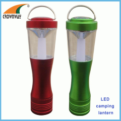 1W LED hook lamp red LED warning lantern camping lantern with compass high power table lamp hand torch 3*AAA 80Lumen