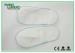 White Nonwoven Disposable Spa Slippers Lightweight Latex Free