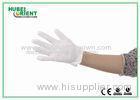 White Color Discharge Nylon Electrostatic Gloves with PVC Dots