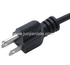 3pin high quality power cord UL power cord