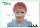 PP Nonwoven Colorful Disposable Scrub Caps / Mens Surgical Caps