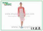 Nonwoven Breathable White Disposable Aprons With CE / ISO13485