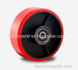 PU caster iron wheel