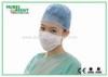 Medical White Paper Non Woven Disposable Face Mask 1 Ply 7 X 20cm