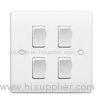 PC Material 4 Wall Electric Switches for Home/ Factory / Hotal / School