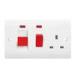 Industrial / Home Electrical Switches and Sockets 10A 250V 118 * 74 mm Size