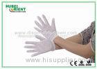 White Nylon ESD Safe Gloves Disposable Hand Gloves with Conductive Ribbon