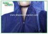 Blue Breathable Disposable Tyvek Coveralls for Lab Room or Hospitals