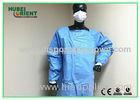 Waterproof Unisex Standard Safety Disposable Surgical Gowns Blue Color