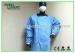 Waterproof Unisex Standard Safety Disposable Surgical Gowns Blue Color