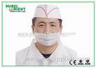 Fashion White Printed Disposable Surgical Hats With Colorful Stripes