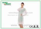 Knitted Collar Protective Disposable Lab Coats Small Splash Proof