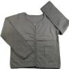 infant baby plain jersey crewneck cardigan sweater tie dye printing grey shell-button top