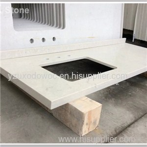 Synthetic Stone White Quartz Vanity Top