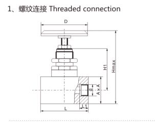 stop valve with flange connection