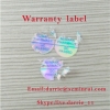 China top manufacturer of ultra destructible label paper custom 8mm waterproof hologram QC passed warranty label sticker