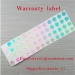 China top manufacturer of ultra destructible label paper custom 8mm waterproof hologram QC passed warranty label sticker