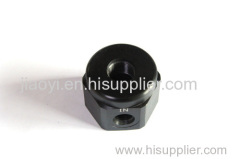 Precision machining pressure relief valve body