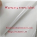 China top destructible label manufacturer hotsale 2mm diameter tiny warranty screw label for mobile repairing