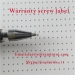 China top destructible label manufacturer hotsale 2mm diameter tiny warranty screw label for mobile repairing