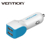 Vention Cheap Wholesale Dual USB Port Car Charger