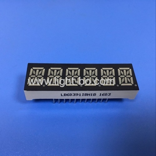 Ultra-blau 6-stellige 10 mm 14-Segment-LED-Anzeige gemeinsame Anode für Multimedia