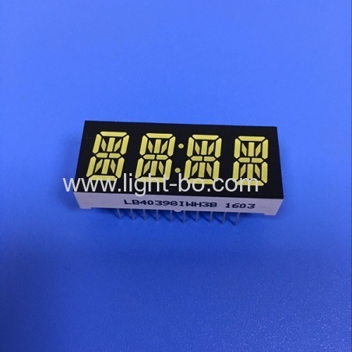 Benutzerdefinierte ultra weiß vierstellige 10mm 14-Segment-LED-Anzeige gemeinsame Anode für Haushaltsgeräte