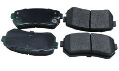 Semimetal rear brake pads