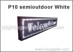5V P10 LED module white semioutdoor usage 320*160 32*16pixels for advertising signage led display screen
