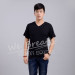 Apparel & Fashion T-shirts Men Bamboo Fiber Summer V-neck Basic Breathable T-shirt