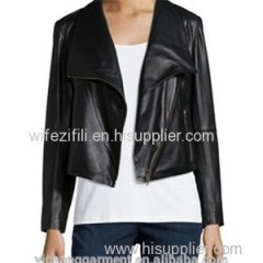 Women Leather Jackets With Lapel