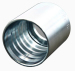 Swaged hose fitting ferrule for two-wire hose ferrule