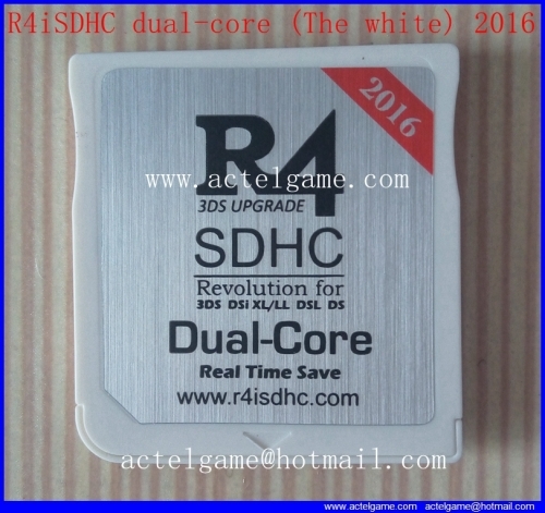 r4isdhc.com R4iSDHC dual core the white 3DS game card 3DS flash card